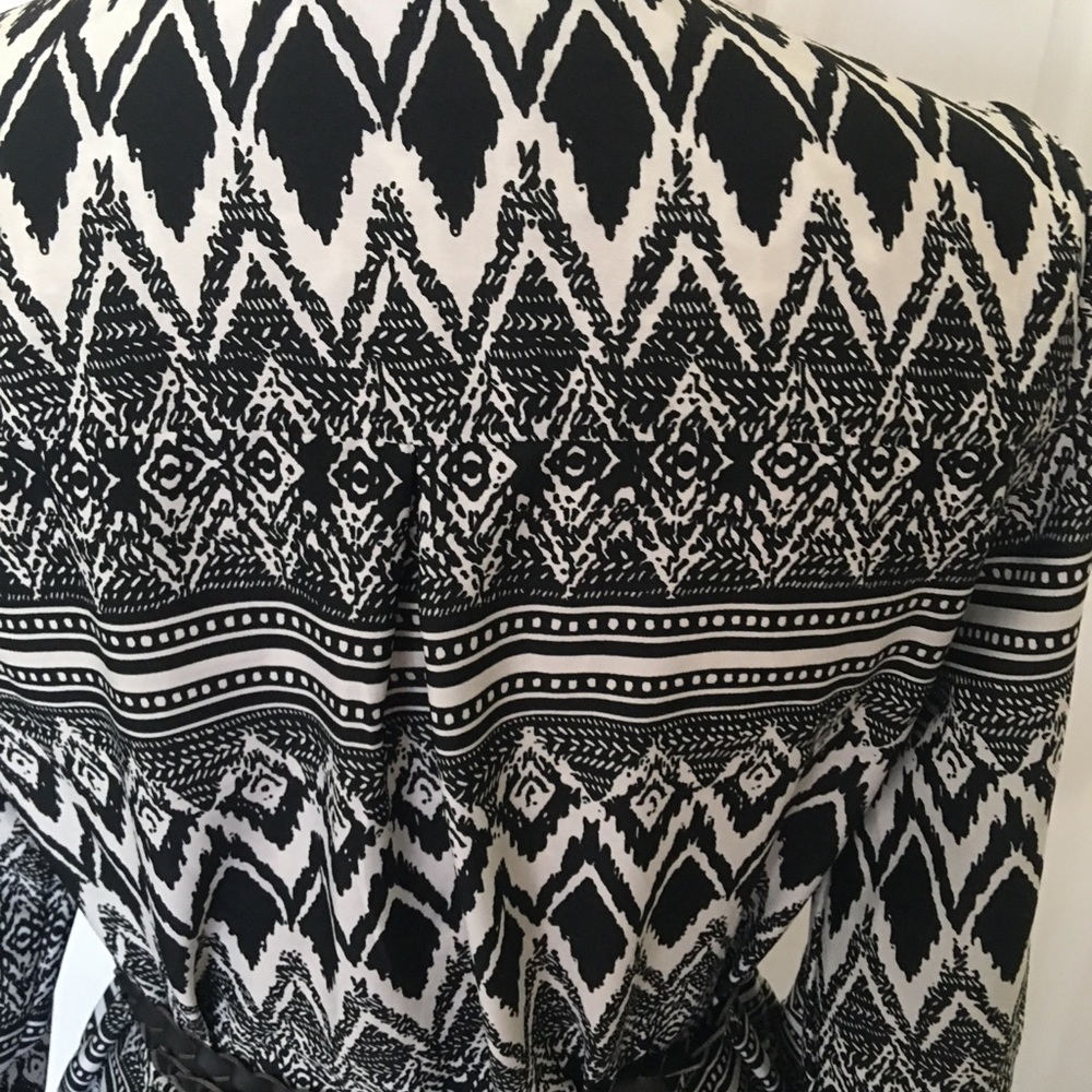 Indulge dress black & white polyester patterned L - Picture 4 of 6